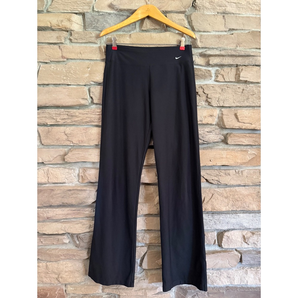 Nike Fit Dry Womens Black Straight Leg Yoga Athletic Pants Size S Small
